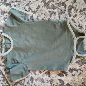 Little Liam For Kate Quinn Green Kids Bodysuit